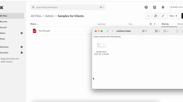 Click & Drag file transfer from folder to online Box account