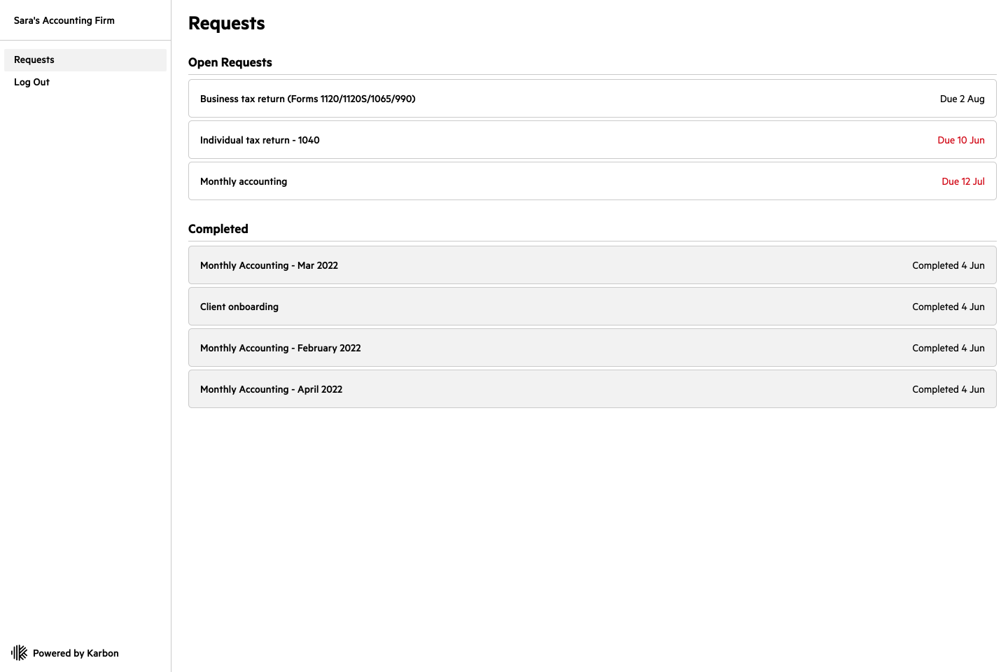 Client portal